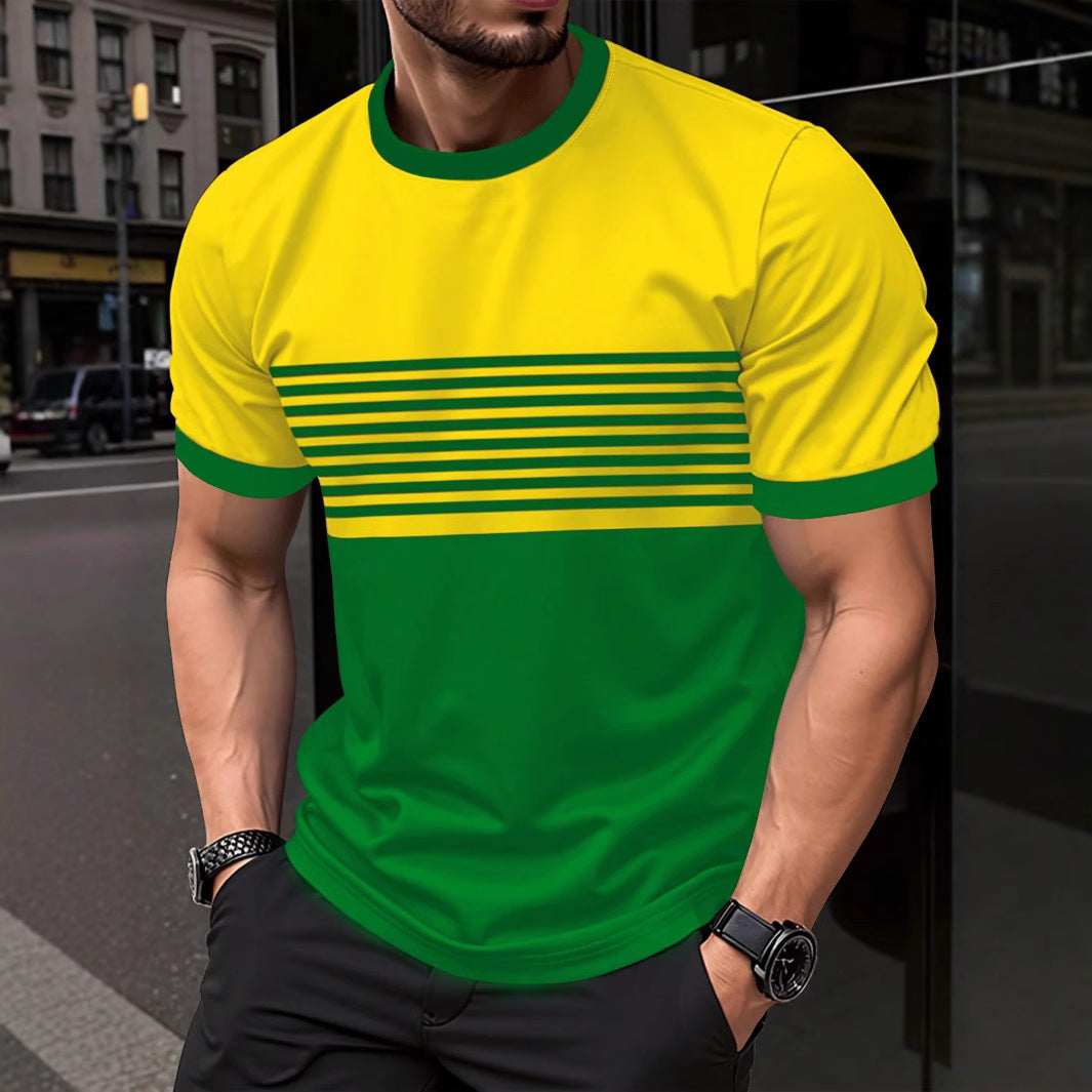 Men's Crew-neck Casual Short-sleeve Shirt