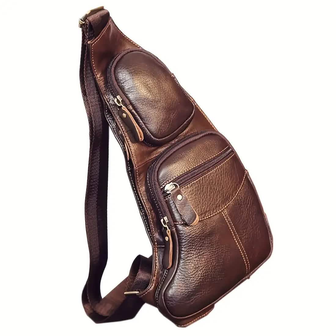 Genuine Leather Crossbody Sling Bag