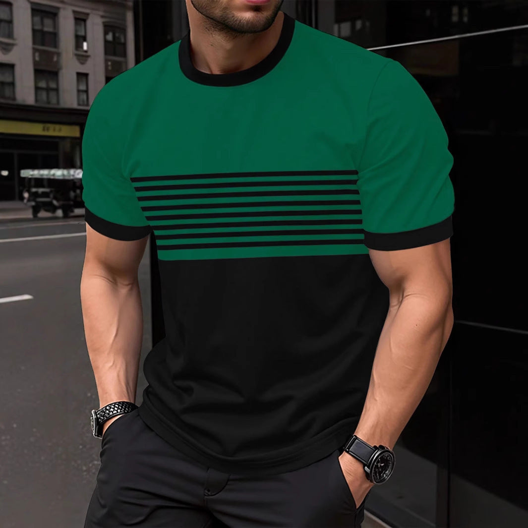 Men's Crew-neck Casual Short-sleeve Shirt