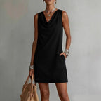 Women's Off-Shoulder Sleeveless Casual Midi Dress