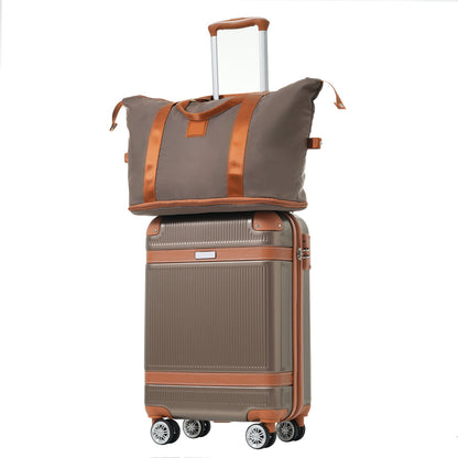 3Pcs Carry-on Coppery Hardshell Luggage Set