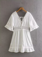 Summer Slimming Hollow Short Dress