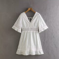 Summer Slimming Hollow Short Dress