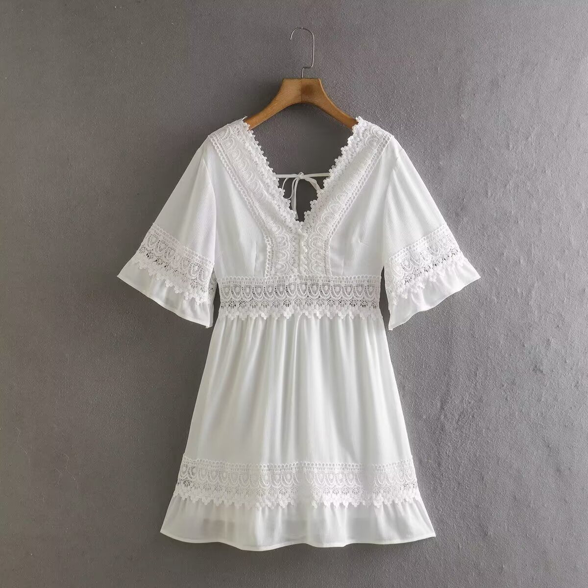 Summer Slimming Hollow Short Dress