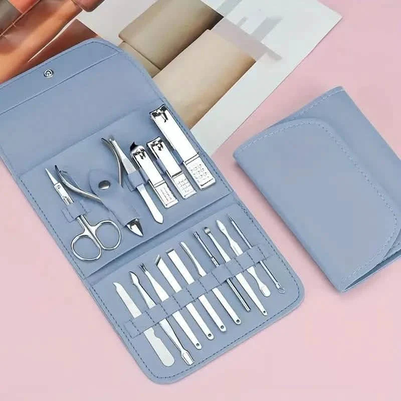 16Pcs Manicure Set with Portable Travel Case