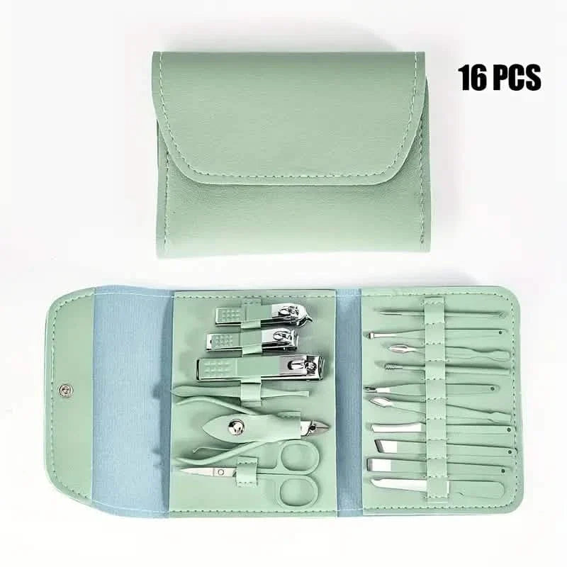 16Pcs Manicure Set with Portable Travel Case