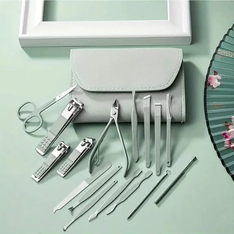 16Pcs Manicure Set with Portable Travel Case