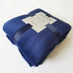 Pure Color Fleece Blanket, Travel Blanket