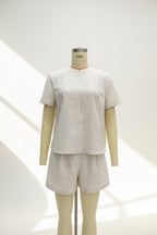 Women's Loose Linen Casual Shorts Set