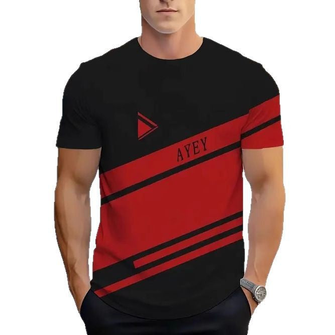 Men's Crew-neck Casual Short-sleeve Shirt