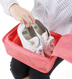 2-Pack: Portable Waterproof Travel Shoe Bag