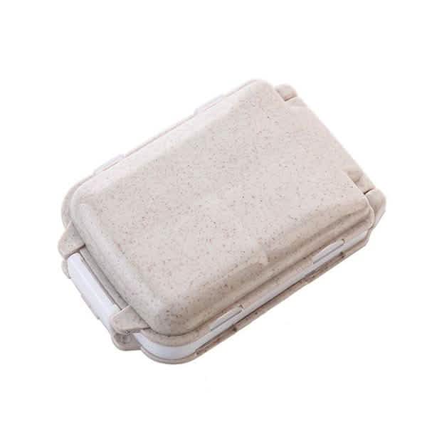 2-Pcs Portable Plastic Pill Box