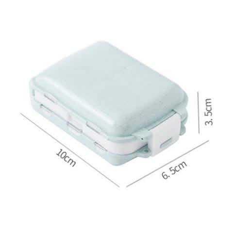 2-Pcs Portable Plastic Pill Box