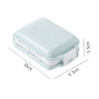 2-Pcs Portable Plastic Pill Box