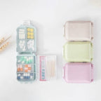 2-Pcs Portable Plastic Pill Box