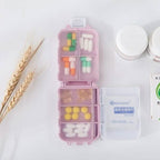 2-Pcs Portable Plastic Pill Box