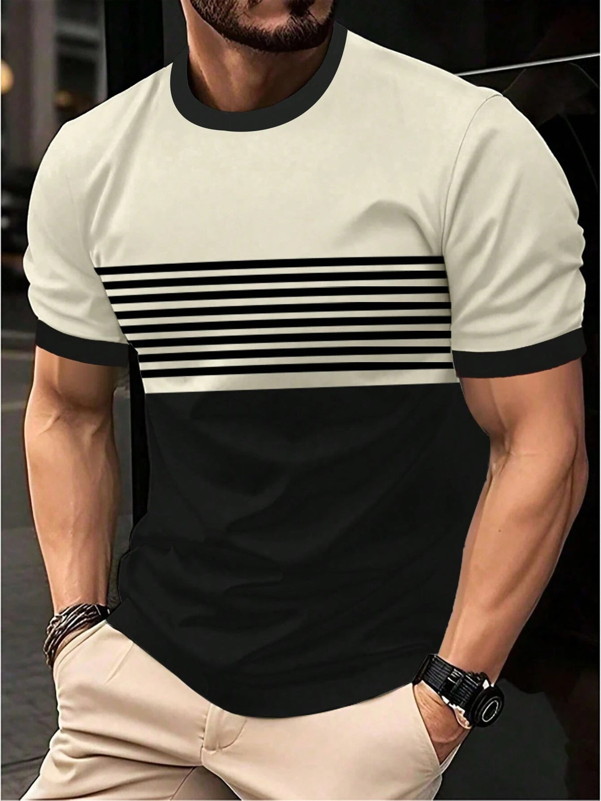 Men's Crew-neck Casual Short-sleeve Shirt