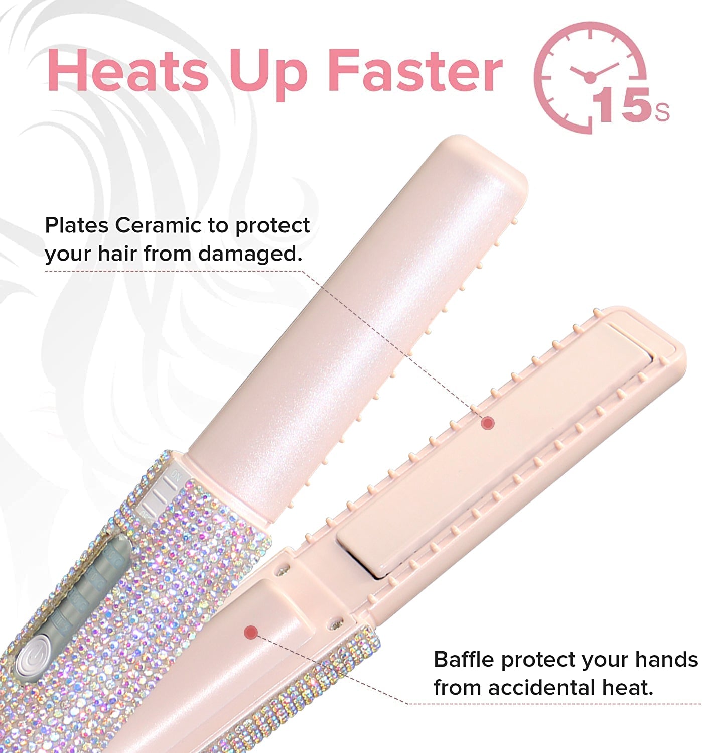 2 in 1 Hair Straightener and Curler