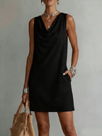 Women's Off-Shoulder Sleeveless Casual Midi Dress