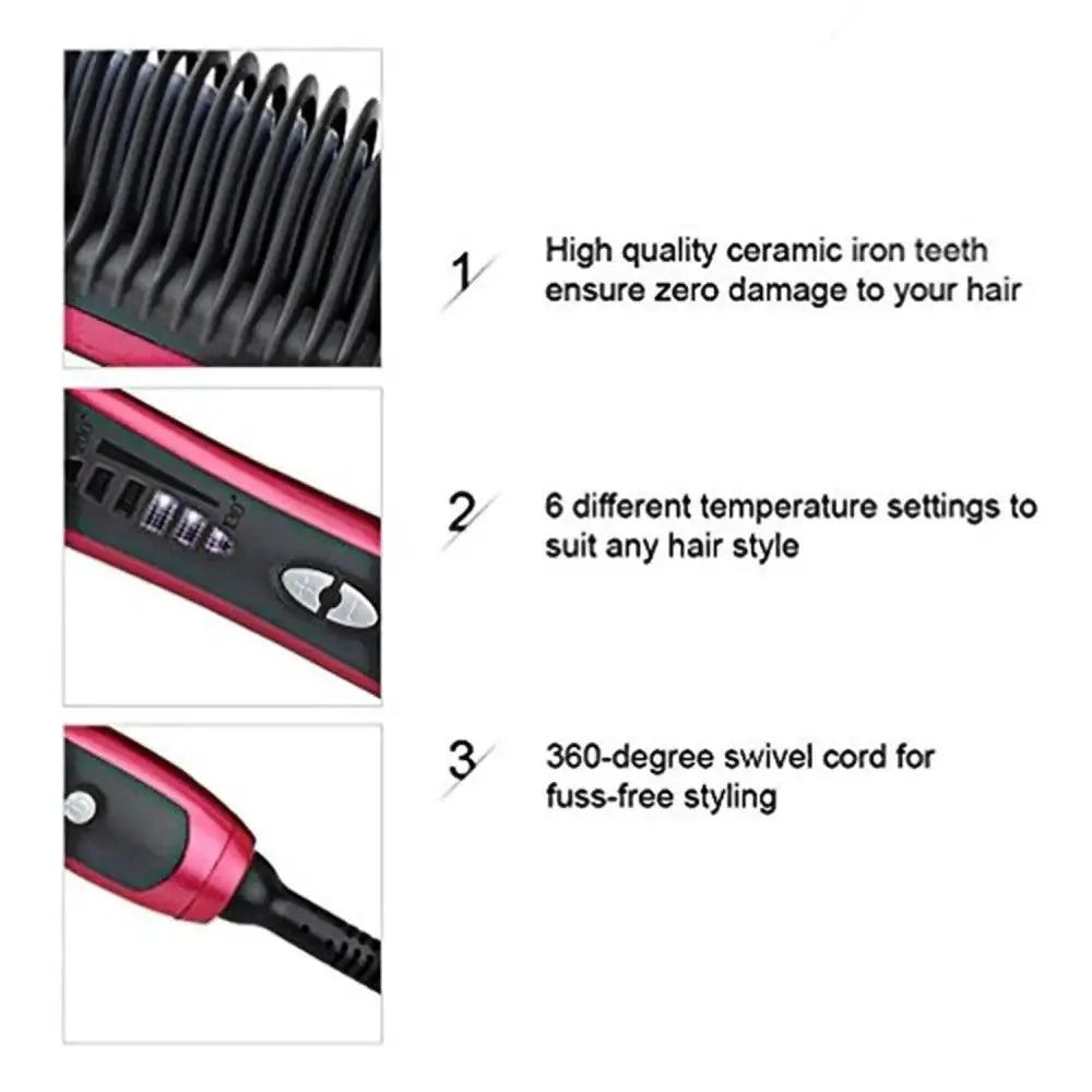 3 IN 1 Multifunctional Hair Straightener Comb