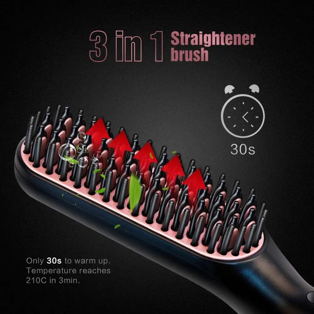 3 IN 1 Multifunctional Hair Straightener Comb