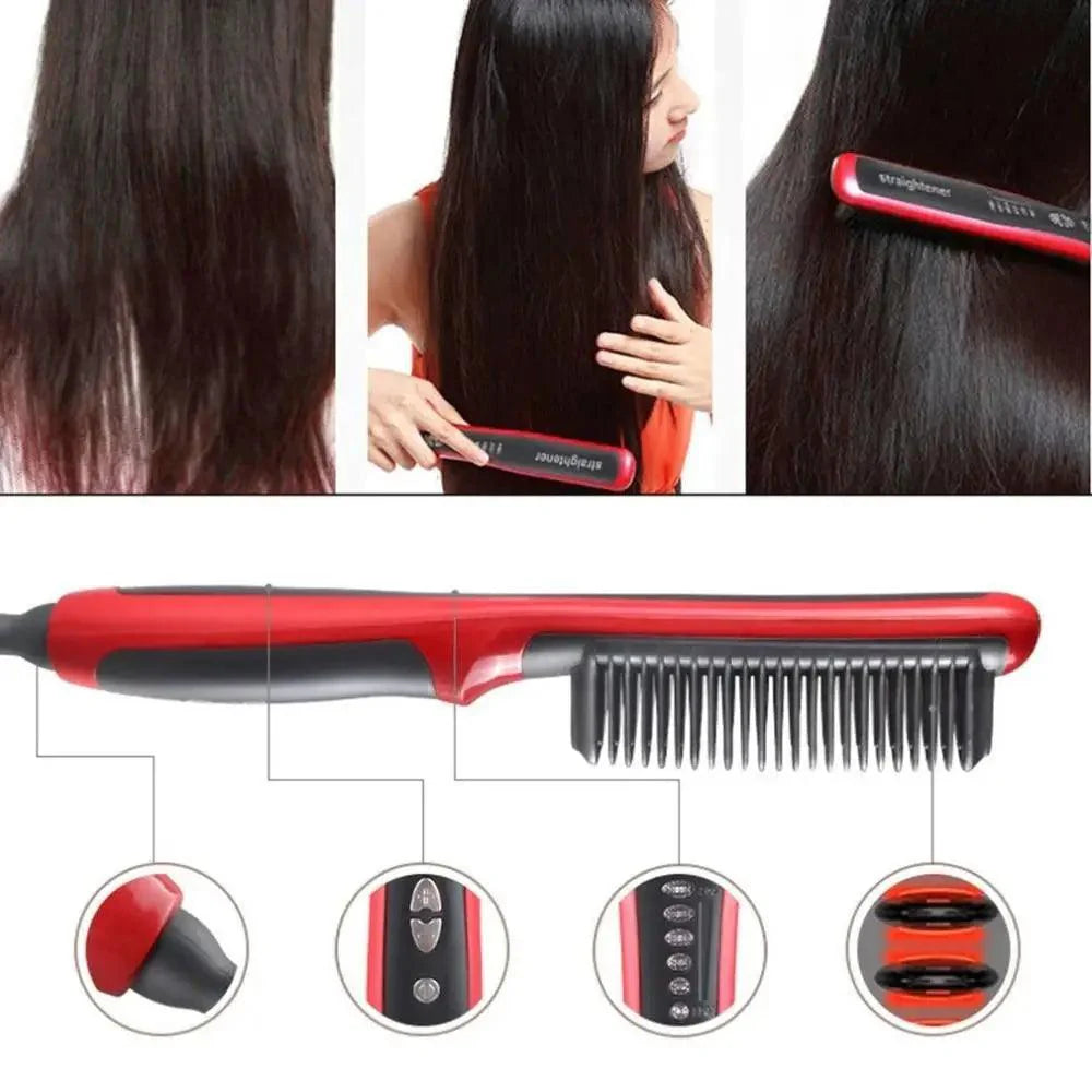 3 IN 1 Multifunctional Hair Straightener Comb