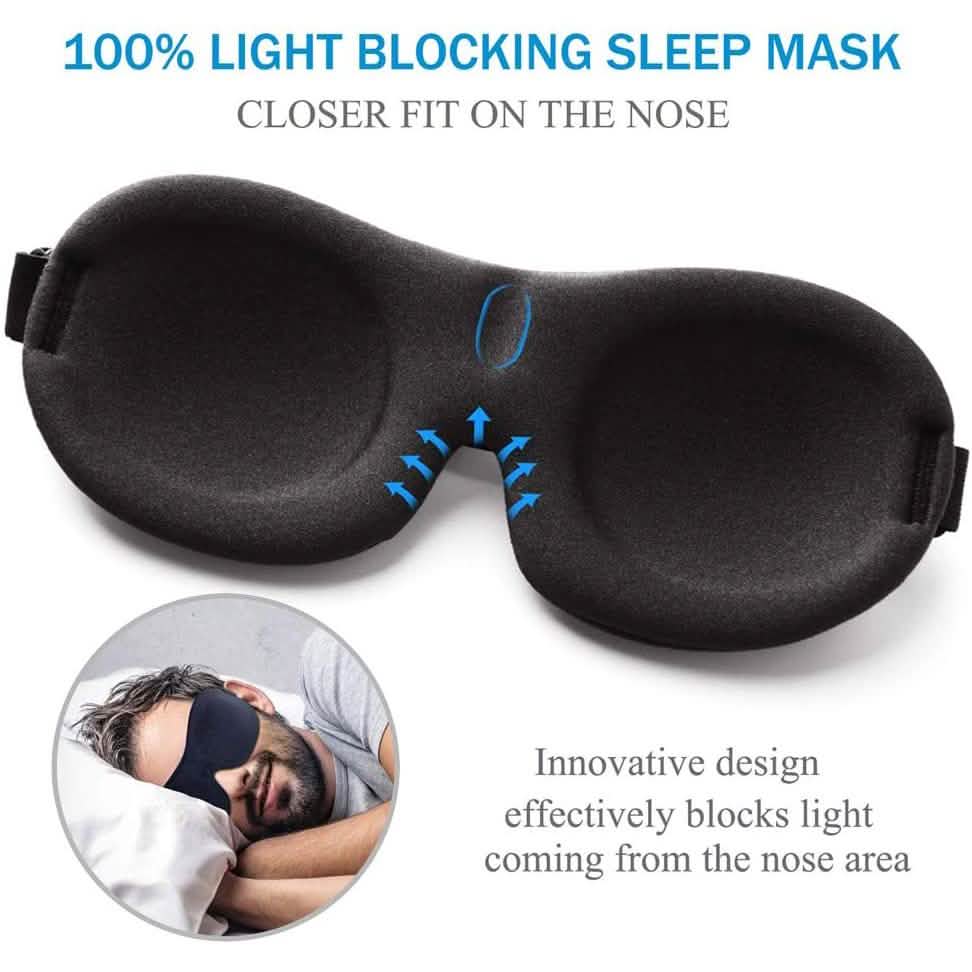 3-Pack Blackout Eye Mask