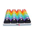 32Pcs Colored Compartments Monthly Pill Organizer w/Tray
