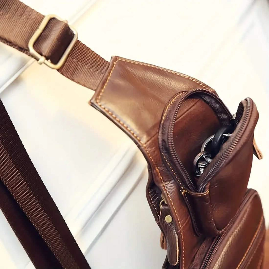 Genuine Leather Crossbody Sling Bag