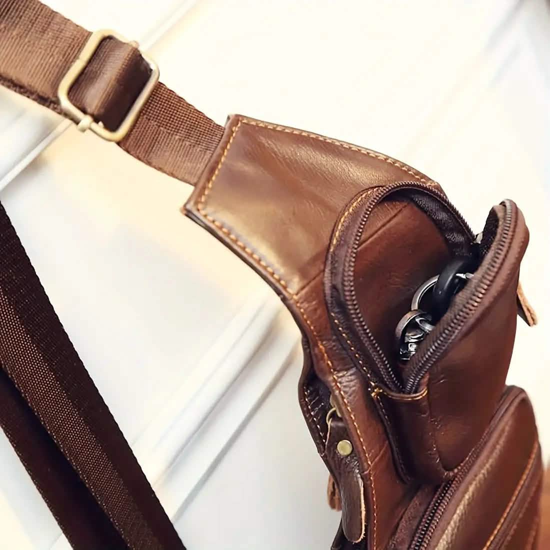Genuine Leather Crossbody Sling Bag