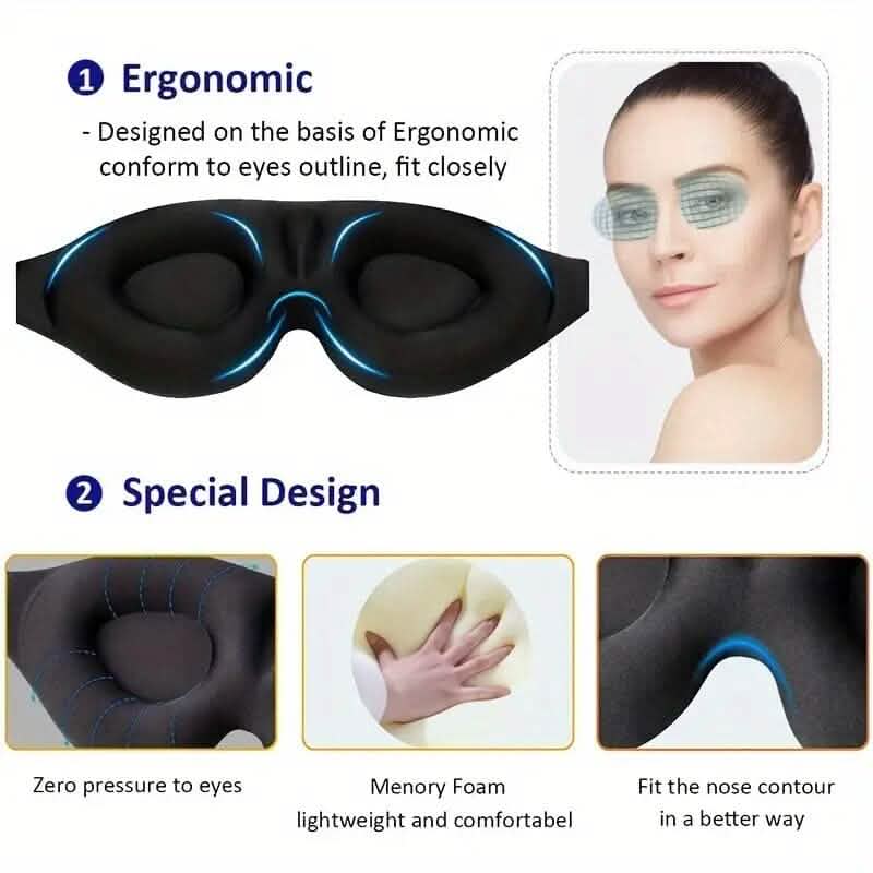 3D Contoured Cup Sleeping Mask