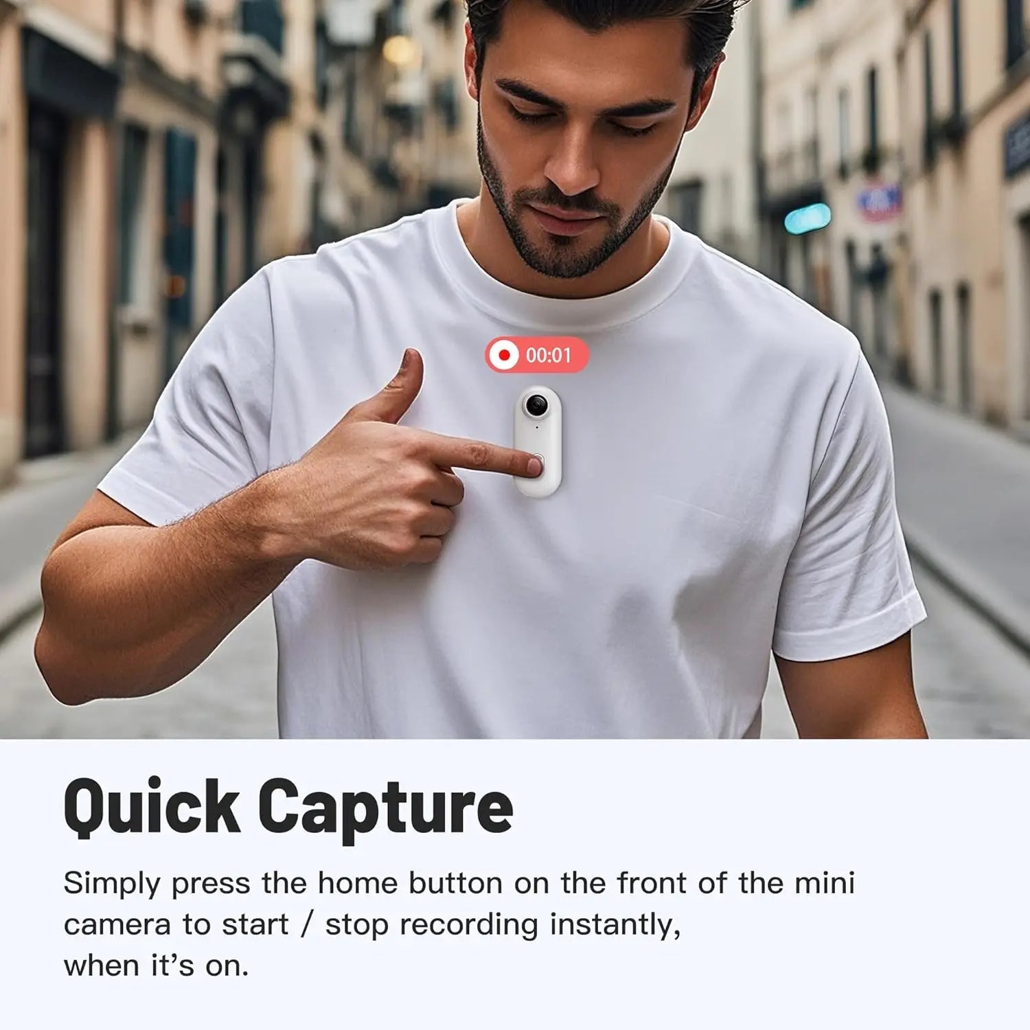Portable 4K POV Mini Camera