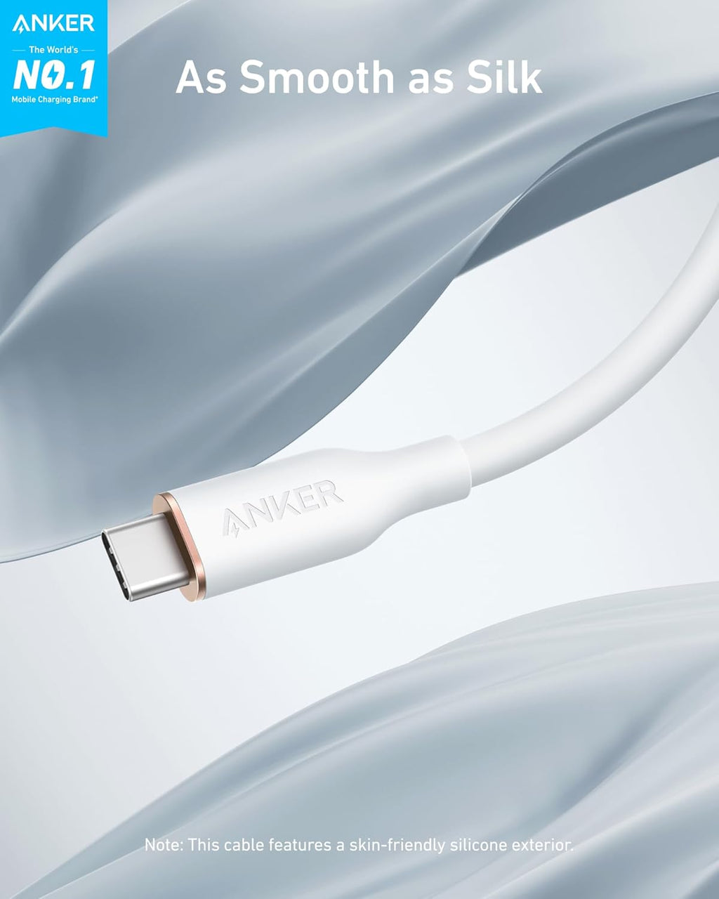 Anker USB-C to USB-C Cable (Flow, Silicone)