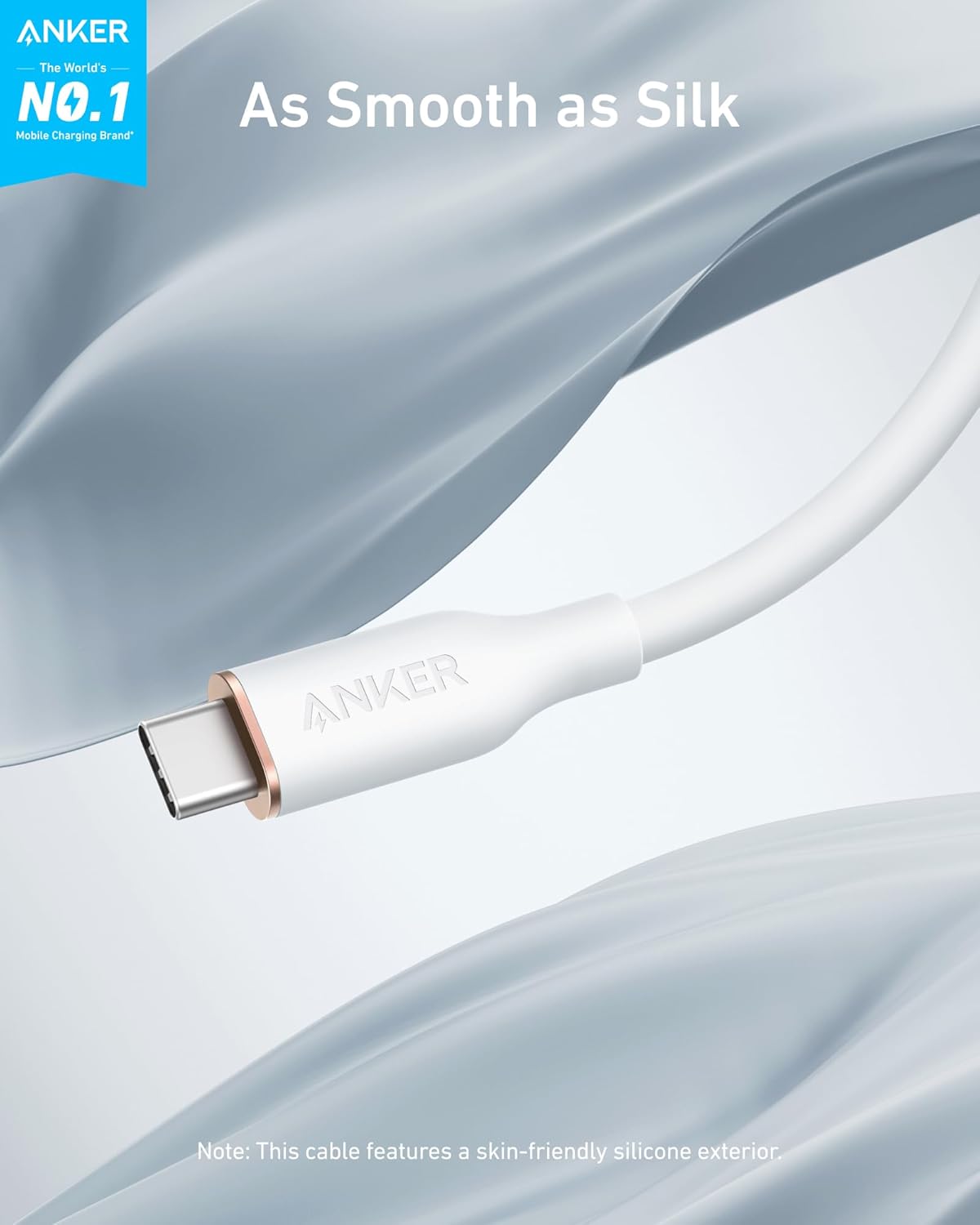 Anker USB-C to USB-C Cable (Flow, Silicone)