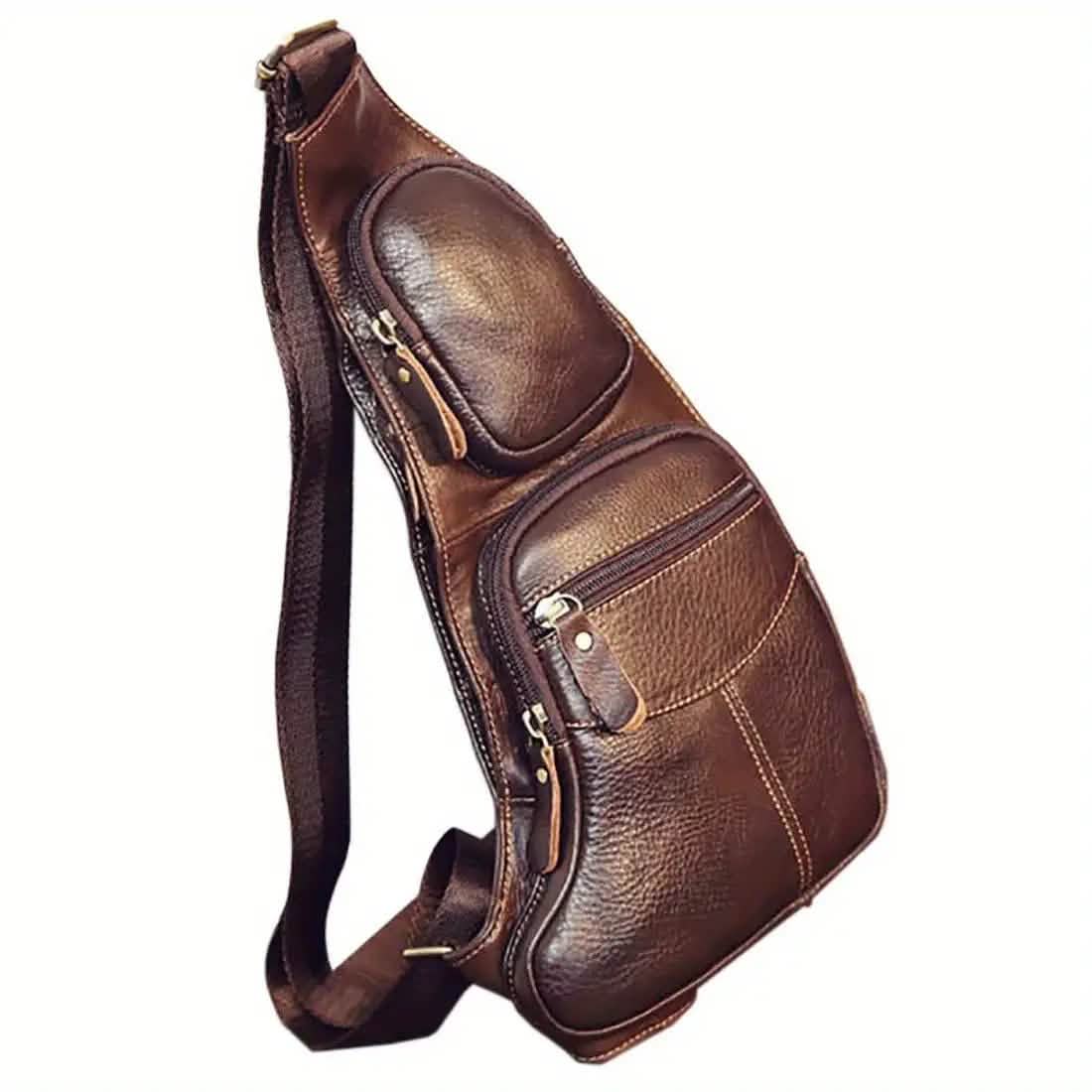 Genuine Leather Crossbody Sling Bag