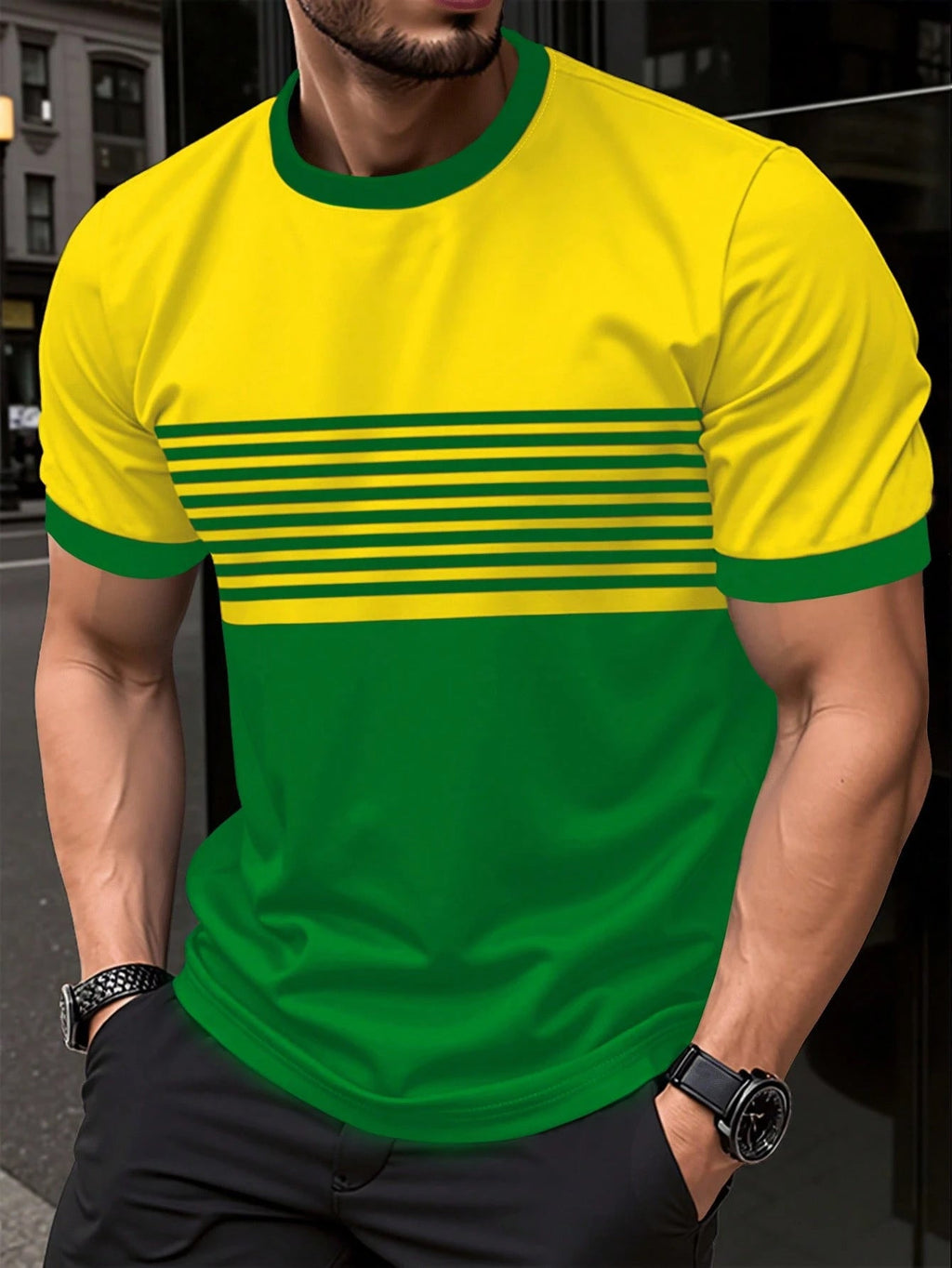 Men's Crew-neck Casual Short-sleeve Shirt