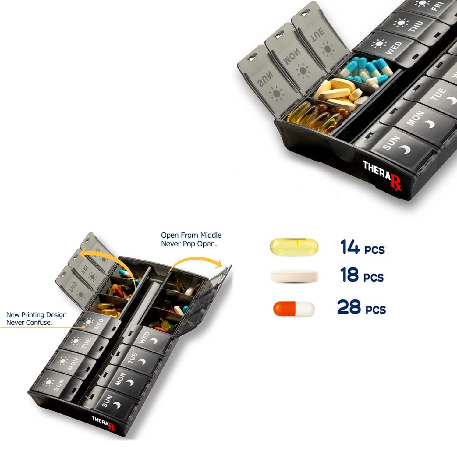 7-Day Push Button Pill Organizer