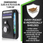 RFID Secure Slim Leather AirTag Wallet