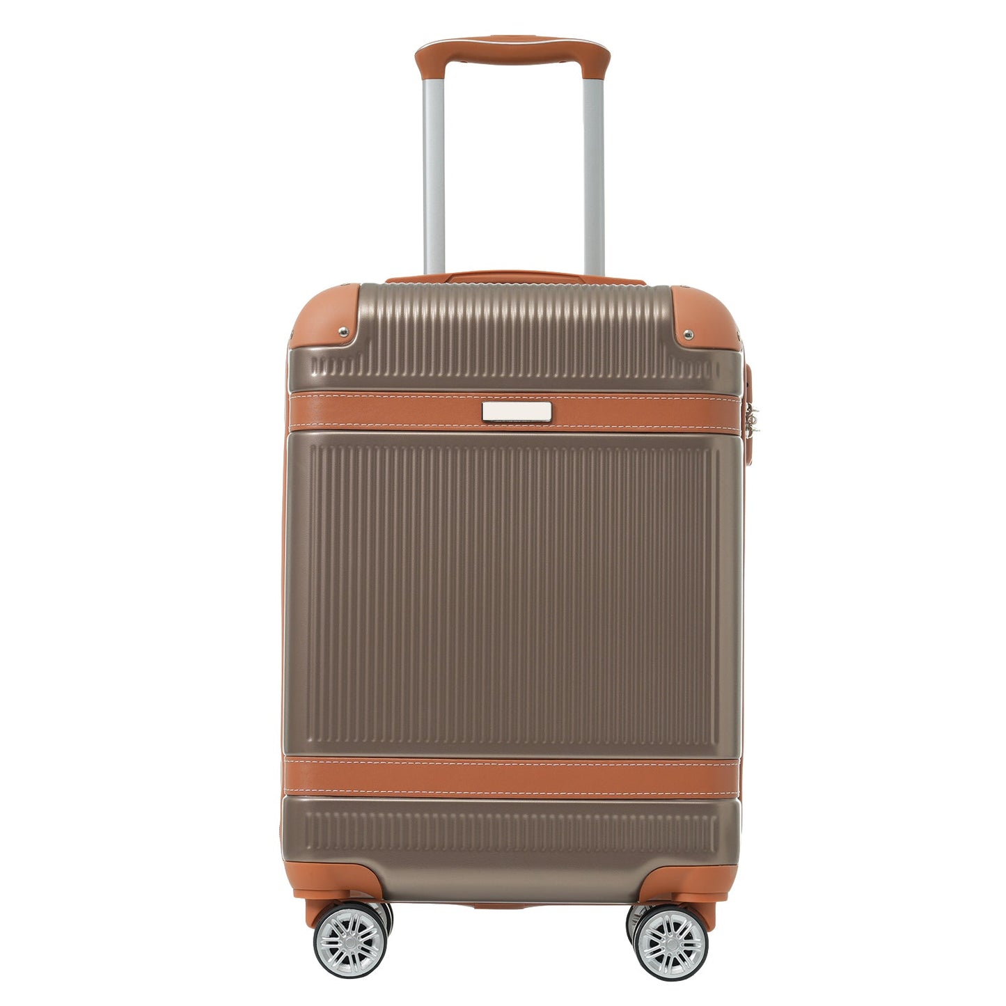 3Pcs Carry-on Coppery Hardshell Luggage Set