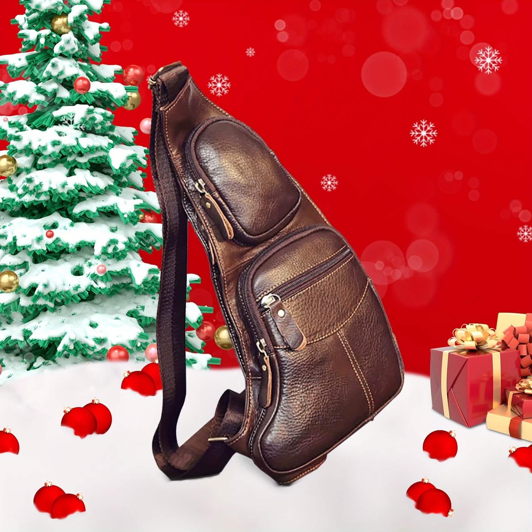 Genuine Leather Crossbody Sling Bag