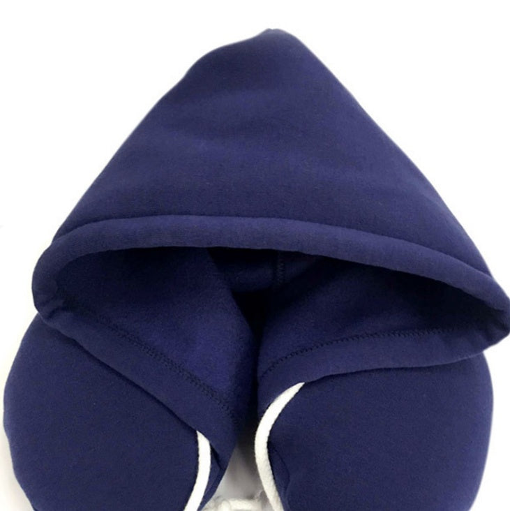 Travel Hooded U-Shaped Pillow