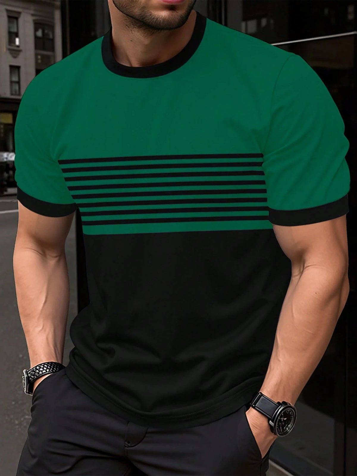 Men's Crew-neck Casual Short-sleeve Shirt