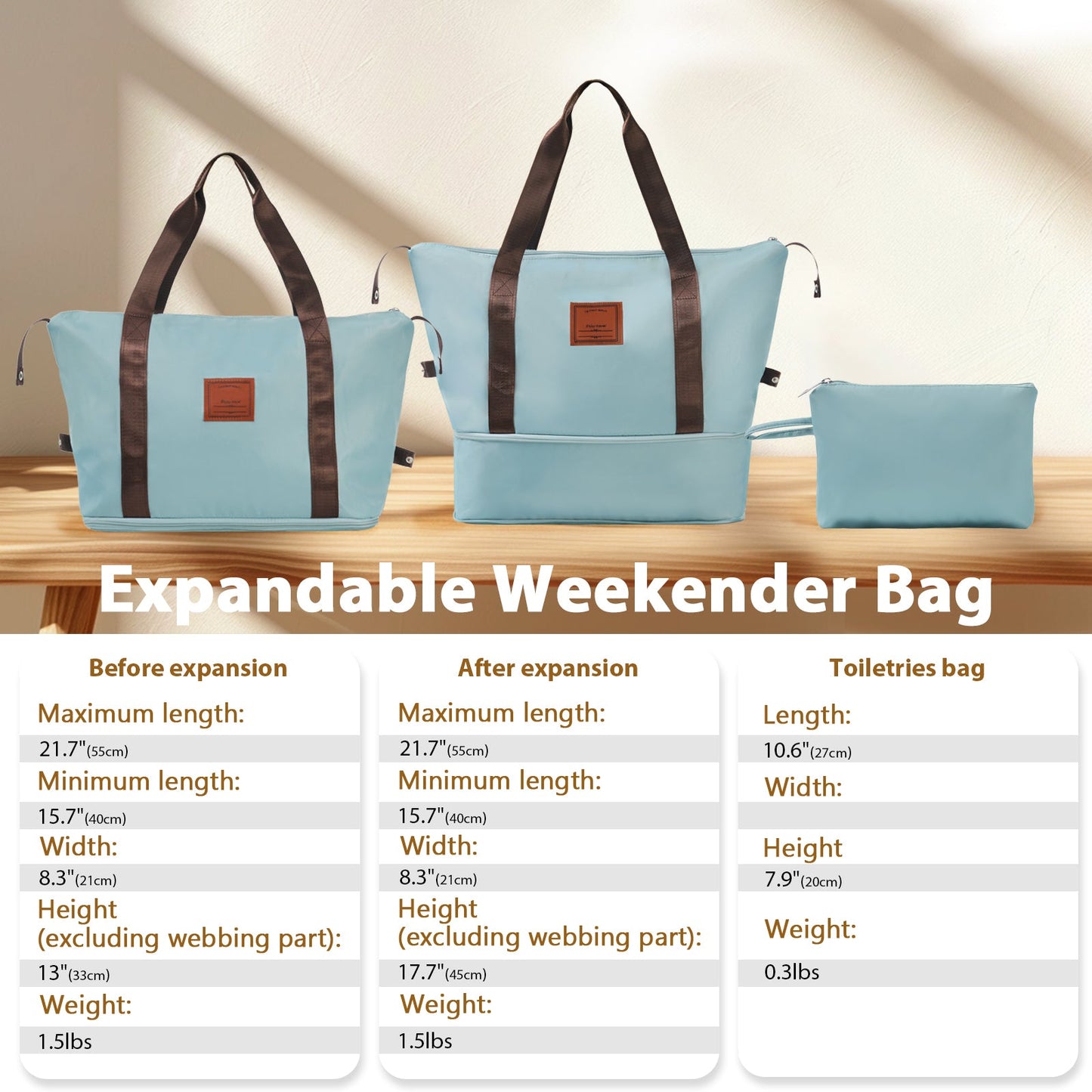3Pcs Carry-on Luggage Set