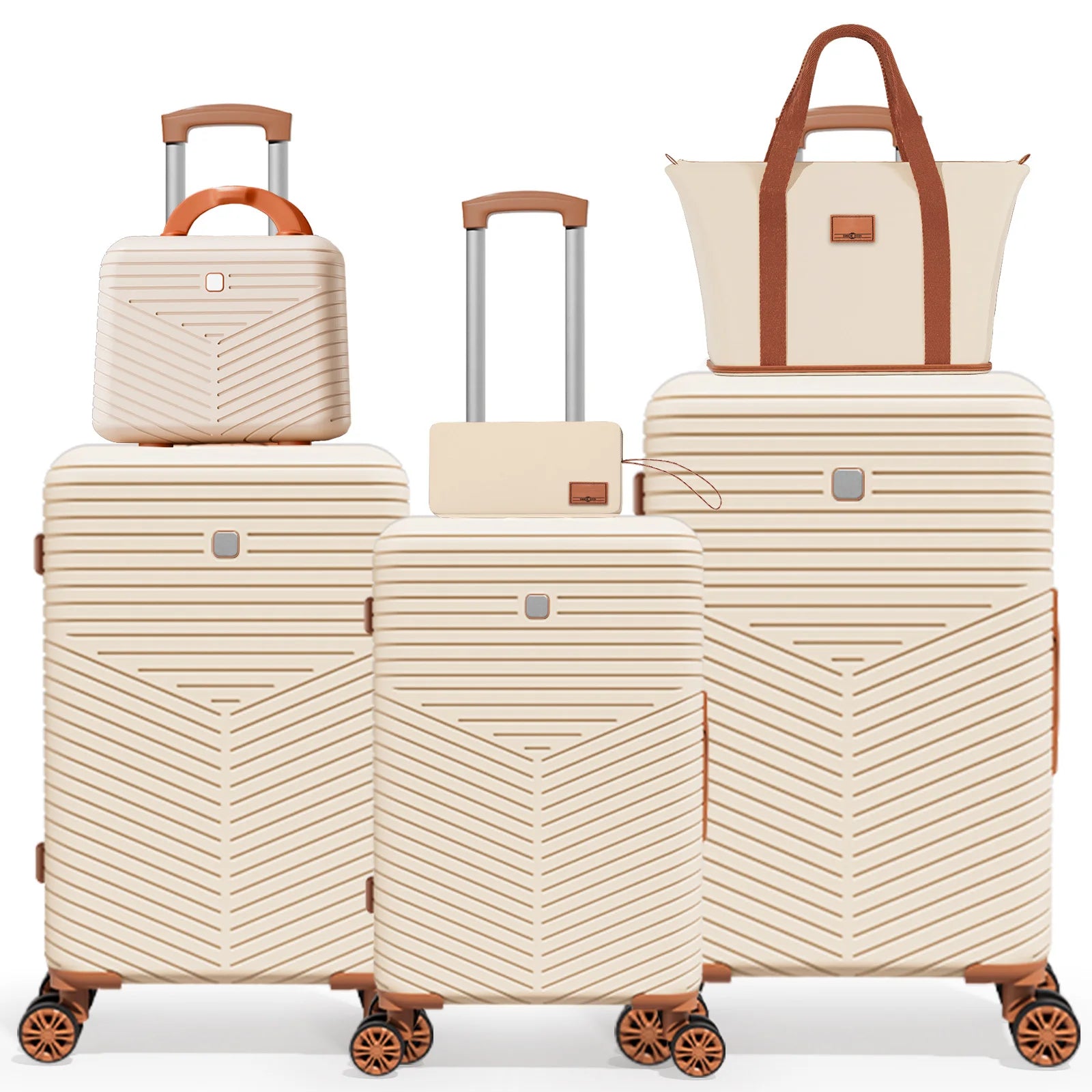 Luggage Sets 4/6 pcs w/13/20/24/28 Travel Bag Toiletry Bag
