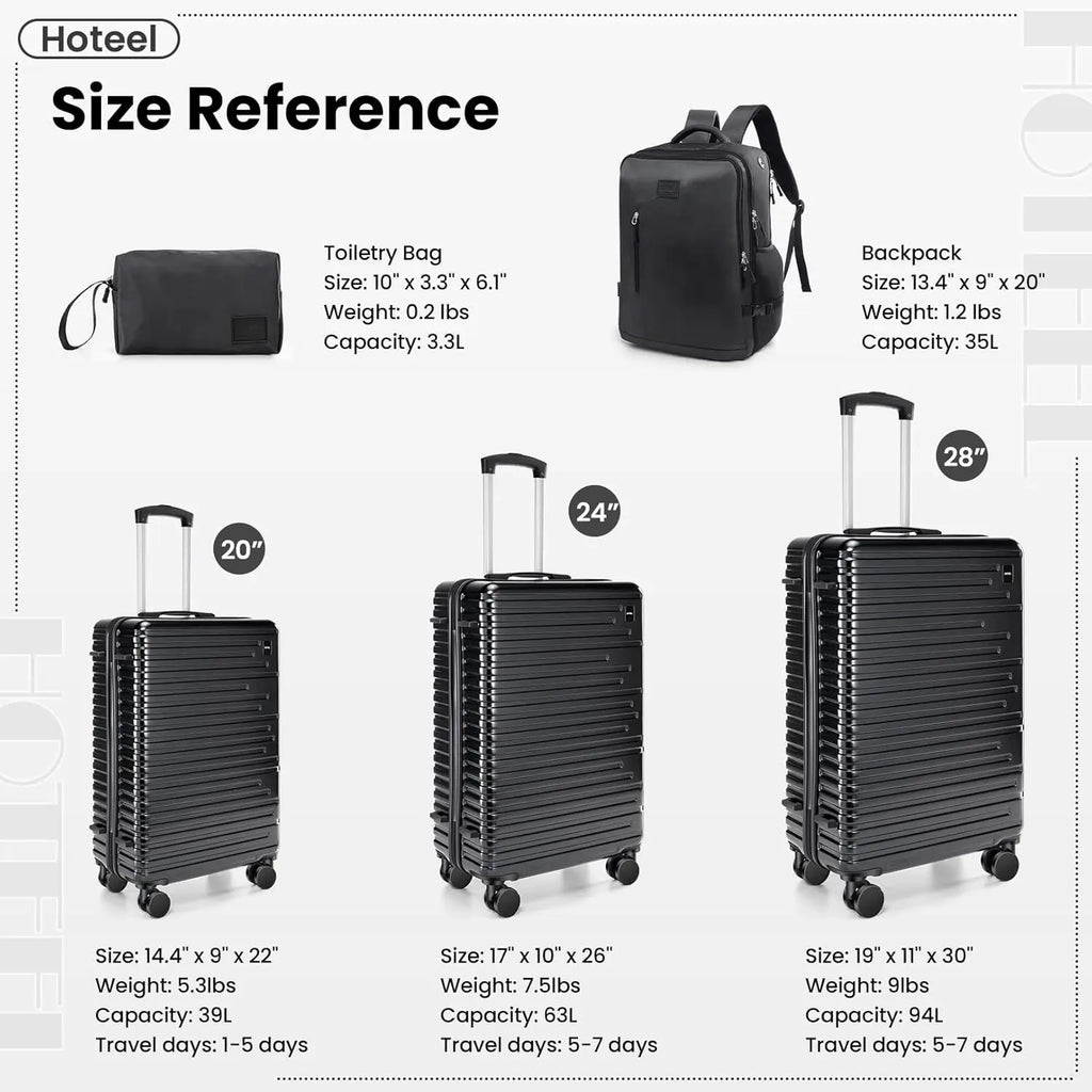 3/5pcs 20/24/28"Luggage Set