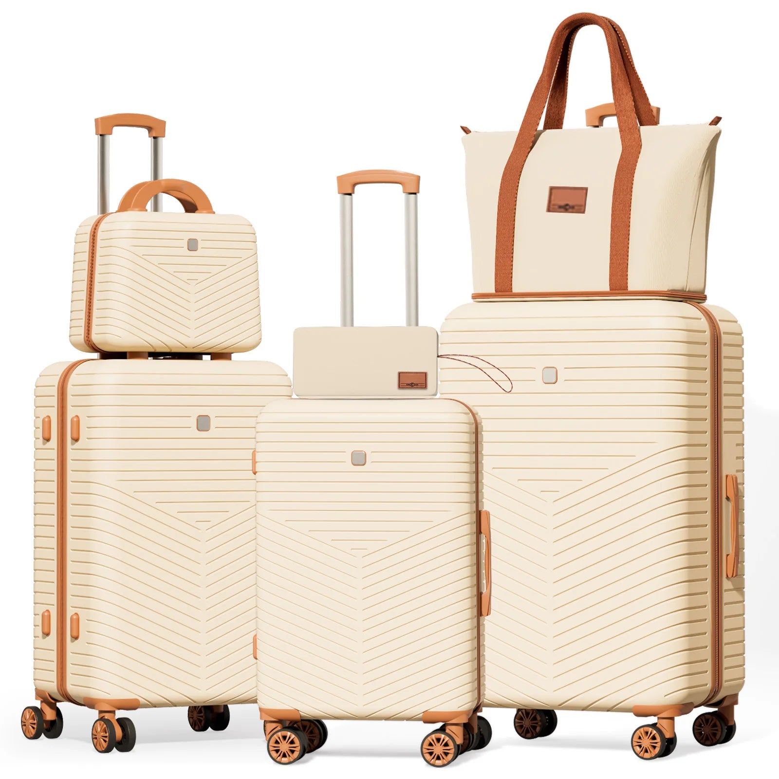 Luggage Sets 4/6 pcs w/13/20/24/28 Travel Bag Toiletry Bag