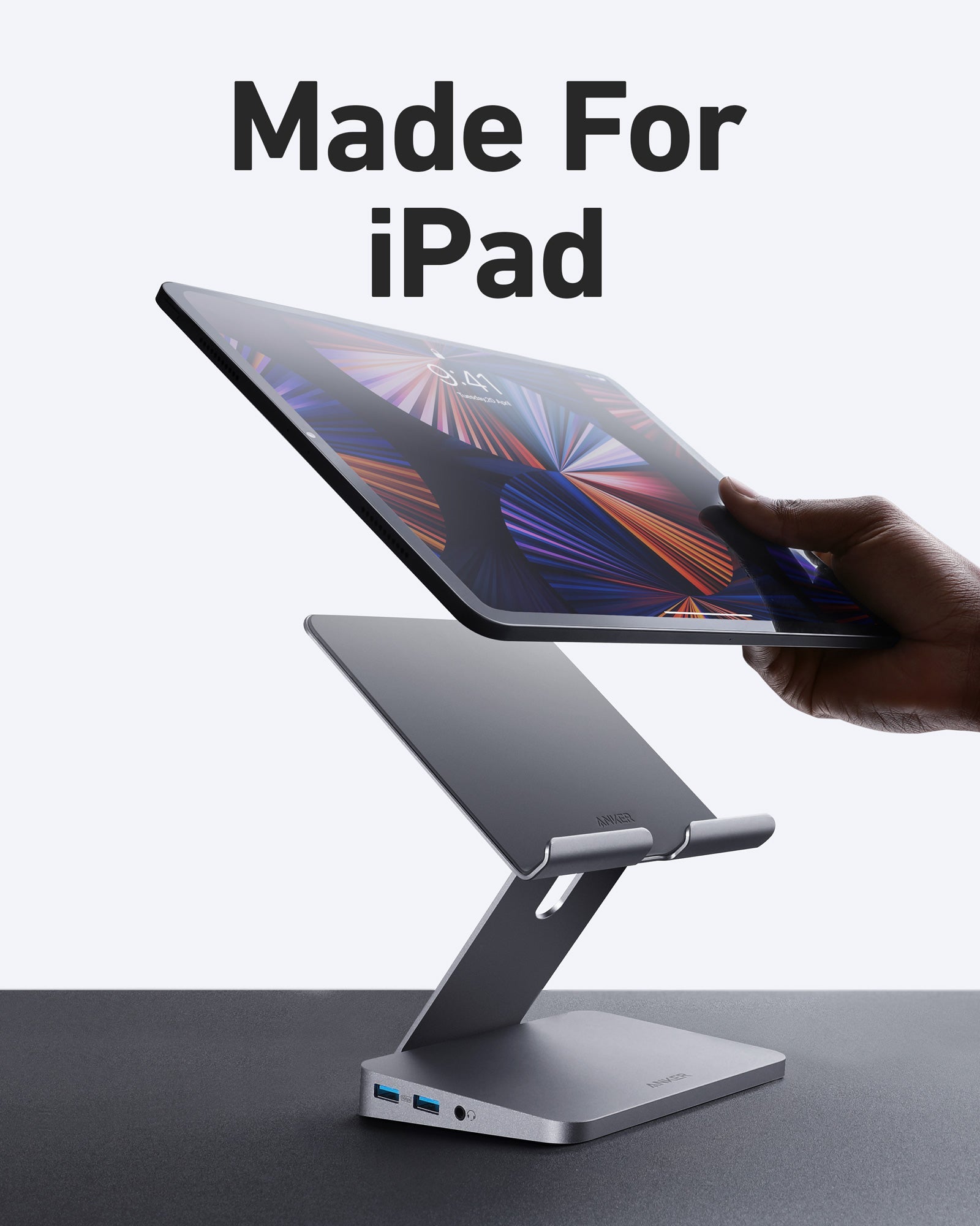 Anker USB-C Hub 8-in-1, Tablet Stand