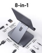 Anker USB-C Hub 8-in-1, Tablet Stand