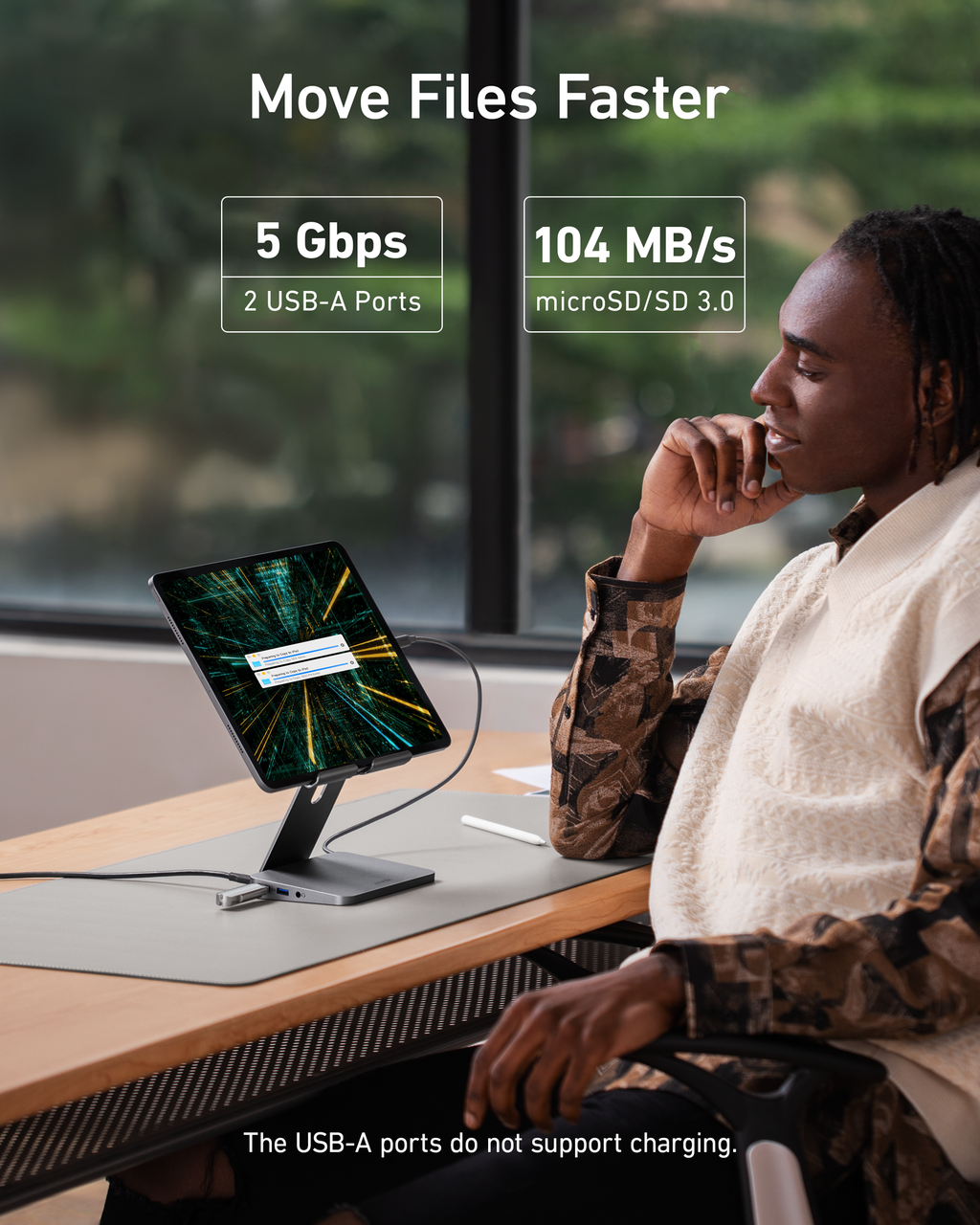 Anker USB-C Hub 8-in-1, Tablet Stand
