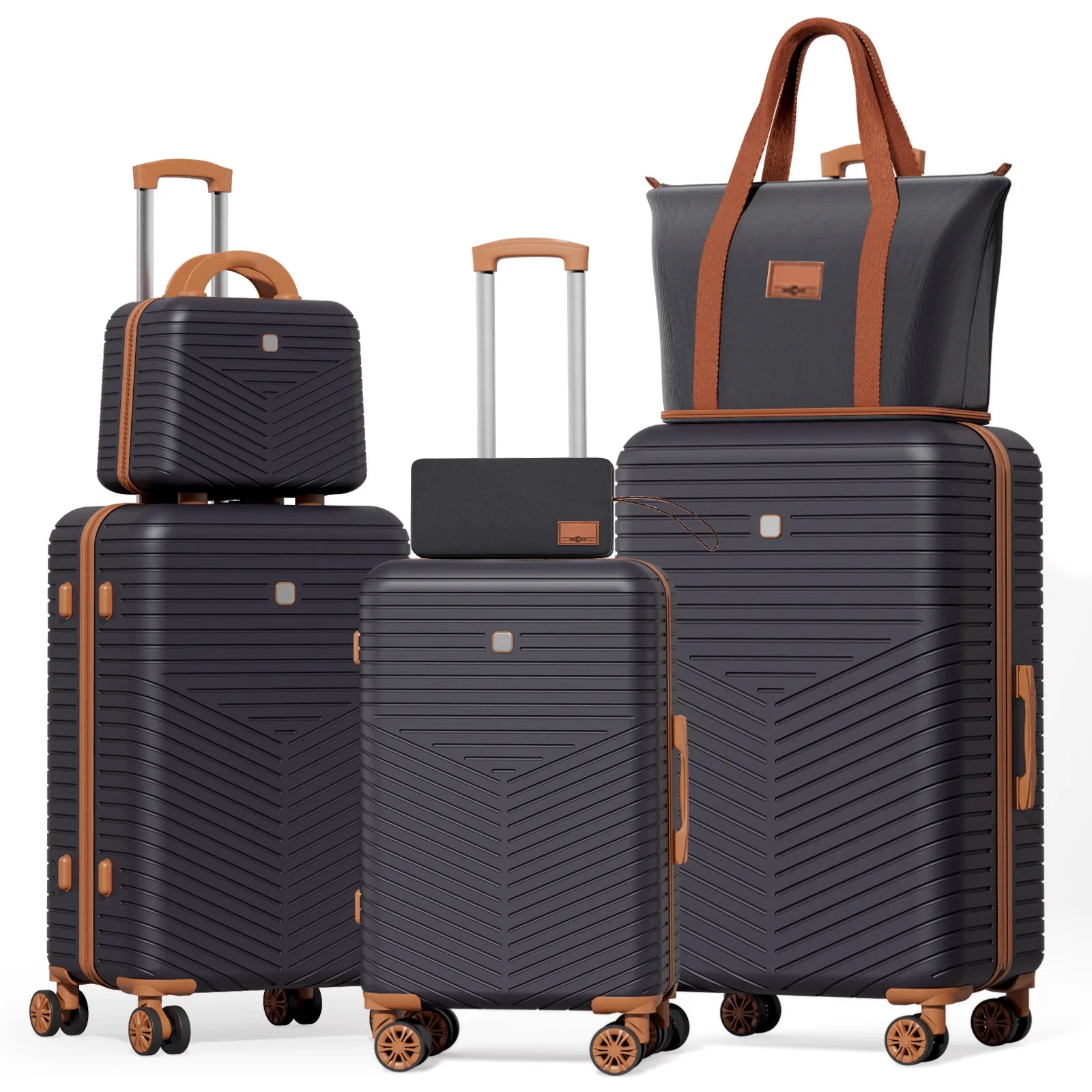 Luggage Sets 4/6 pcs w/13/20/24/28 Travel Bag Toiletry Bag